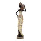 Figura Decorativa Estatueta Africana 34 x 10 x 5 Cm - 83-957 Figura Decorativa Estatueta Africana 34 x 10 x 5 Cm - 83-957