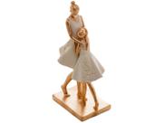 Figura Decorativa Mãe E Filha 20 X 10 X 7 Cm