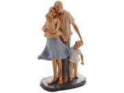 FIGURA DECORATIVA RESINA FAMILIA 15x9x28cm