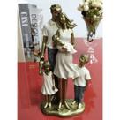 Figura Decorativa Resina Família - 25x12cm Figura Decorativa Resina Família - 25x12cm