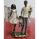 Figura Decorativa Resina Família - 25x13cm Figura Decorativa Resina Família - 25x13cm