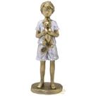 FIGURA DECORATIVA RESINA FAMÍLIA MENINO - 16cm