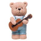 Figura Decorativa Ursinho com Violão Teddy Charm 12 x 11 x 2