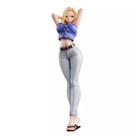 Figura Dragon Ball Android 18 Ver. em roupa jeans de 20 cm