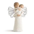 Figura esculpida pintada à mão Willow Tree Angel's Embrace Figura esculpida pintada à mão Willow Tree Angel's Embrace