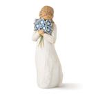 Figura esculpida pintada à mão Willow Tree Forget-me-not