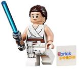 Figura LEGO LEGO Star Wars Rey com vestes brancas e sabre de luz