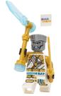 Figura LEGO Ninjago Crystalized Golden Zane com arma de gelo Figura LEGO Ninjago Crystalized Golden Zane com arma de gelo