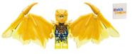 Figura LEGO Ninjago Crystalized Jay - Dragão Dourado