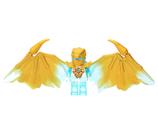 Figura LEGO Ninjago Crystalized Zane Dragon com espada e Shuriken