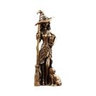 Figura mágica de bruxa da lua, decoração de casa, estátua do feiticeiro