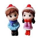 Figura Miniatura De Menina E Menino Em PVC, Presente De Natal, Decoração Para Casa, Decoração De Figura Miniatura De Menina E Menino Em PVC, Presente De Natal, Decoração Para Casa, Decoração De