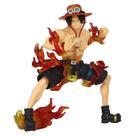 Figura One Piece Ace Sitting Pose de 17 cm com chapéu e chamas Figura One Piece Ace Sitting Pose de 17 cm com chapéu e chamas