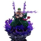Figura One Piece Estátua de PVC de 30 cm de Zoro Asura com efeitos de chama