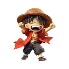 Figura One Piece Luffy PVC de 15 cm com chapéu de palha para coleção