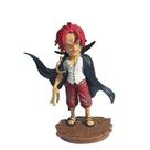 Figura One Piece Shanks PVC, pose de ação de 10 cm com espada