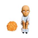 Figura One Punch Man Saitama, modelo de PVC de 15 cm, sentado no vaso sanitário Figura One Punch Man Saitama, modelo de PVC de 15 cm, sentado no vaso sanitário