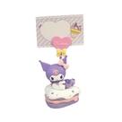 Figura Sanrio Kuromi Bobblehead 4-7 cm com suporte de notas em PVC