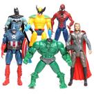 Figura Toy Avengers 2 Hulk Homem-Aranha Homem de Ferro 15 cm 6 unidades