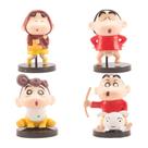 Figura Toy Crayon Shinchan, coleção de 4 peças, modelo 7,5 cm, PVC