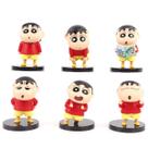 Figura Toy Crayons Shins Chans Anime 7 cm 6 unidades/lote colecionável