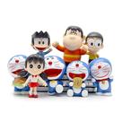 Figura Toy Doraemons 8 unidades/lote Nobita Nobi Shizuka Gouta Take