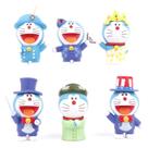 Figura Toy Doraemons Anime, 6 unidades/lote, modelo colecionável de 8 cm