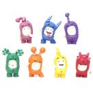Figura Toy, modelo colecionável, estátua, Oddbods, 7 unidades/lote