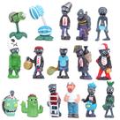 Figura Toy Plants vs Zombies, 16 peças de enfeites para bonecas pequenas
