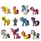 Figura Toy Pony Horse, 12 peças, presente infantil, PVC, 4-5 cm