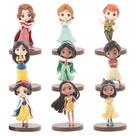 Figura Toy Princess Aladdin 9 unidades/lote Big Eyes Doll Cake Orna