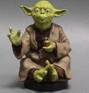 Figura Toy Star Wars: Estátua do Mestre Yoda, 8 cm, PVC