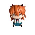Figura: Uniforme escolar Evangelion Asuka, PVC de 10 cm