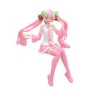 Figura Vocaloid Hatsune Miku sentada em PVC de 15 cm, colecionável Figura Vocaloid Hatsune Miku sentada em PVC de 15 cm, colecionável