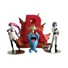 Figuras De Ação Da Equipe Rocket Do Pokémon, Estátuas De PVC De 3-11cm, Decoração De Mesa, Figuras De Ação Da Equipe Rocket Do Pokémon, Estátuas De PVC De 3-11cm, Decoração De Mesa,
