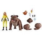 Figuras de ação da série Marvel Legends Crystal e Lockjaw