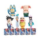 Figuras De Ação Dragon Ball Z Son Goku Chi-Chi Bulma Puar Krillin Oolong 6 Peças Modelo PVC Figuras De Ação Dragon Ball Z Son Goku Chi-Chi Bulma Puar Krillin Oolong 6 Peças Modelo PVC