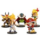 Figuras de ação Dragons Ball Childhood, pacote com 5, PVC de 8 a 12 cm