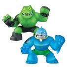 Figuras de ação Heroes of Goo Jit Zu Thrash Vs Rockjaw x2