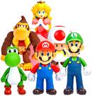 Figuras de ação MALABALA Super Mario, conjunto com 6 peças de 13 cm Figuras de ação MALABALA Super Mario, conjunto com 6 peças de 13 cm
