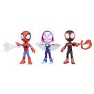 Figuras de Ação Spidey and his Amazing Friends - Pacote com 3 Bonecos Marvel