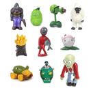 Figuras de acción JHESAO 10 piezas Plantas contra Zombis en PVC