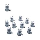 Figuras De Animais De Páscoa 10 Peças Miniaturas Para Decoração De Jardim De Fadas Coelho Esquilo