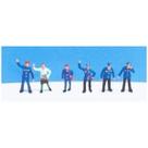 Figuras de Trabalhadores Para Maquetes 06 Peças 1/100 Minitec 639