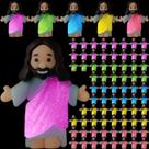 Figuras do Pequeno Jesus, Barydat, brilham no escuro, 50 unidades