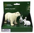 Figuras National Geographic Lebres do Ártico Polar 3 peças