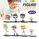 Figuras, Statue Toys, personagens de The Loud House, 8 unidades