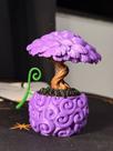 Figure Colecionável Gomu Gomu no Mi Roxa Bonsai One Piece Manga Anime