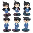 Figure Toy Collection Conan, 6 peças, modelo de anime, 9-12 cm, PVC