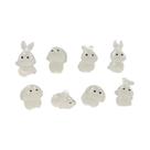 Figurinha De Coelho Fofo Com Cenoura, Miniatura Kawaii Para Decoração De Jardim De Fadas E Casa, Figurinha De Coelho Fofo Com Cenoura, Miniatura Kawaii Para Decoração De Jardim De Fadas E Casa,